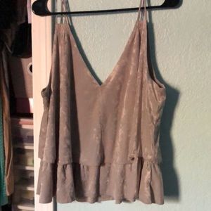 aerie grey velvet tank